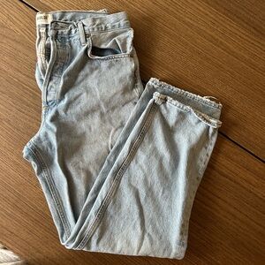 Agolde Light Blue Straight Leg Jeans